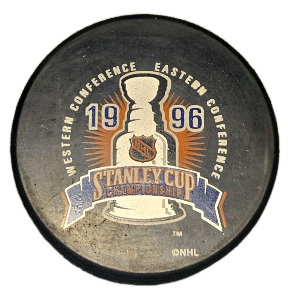 Vintage 1996 Stanley Cup Championship Hockey Puck InGlasco Official NHL Souvenir